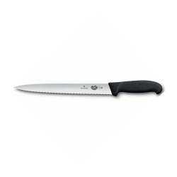 Victorinox Μαχαίρι τεμαχισμού μυτερό, οδοντωτό 25 εκ. Fibrox