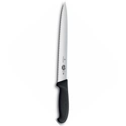 Victorinox Μαχαίρι τεμαχισμού μυτερό, οδοντωτό 25 εκ. Fibrox