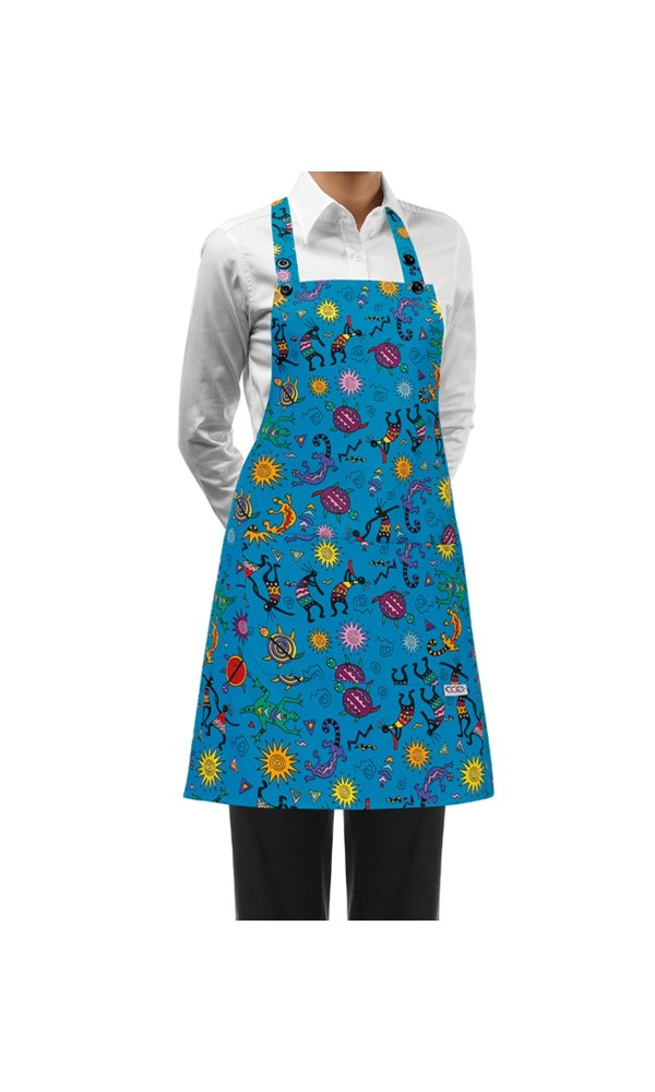 Egochef Ποδιά Γυναικεία Ολόσωμη βαμβακερή Batik