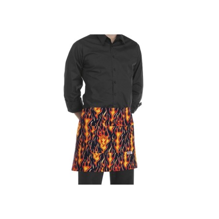 Egochef Ποδιά Barman Flames βαμβακερή