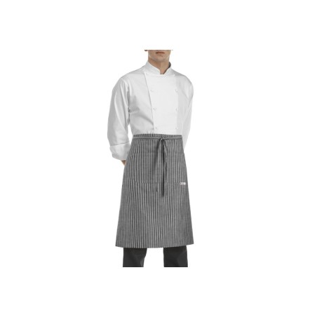 Egochef Ποδιά Μέσης Ριγέ Grey Stripe πολυεστ.-βαμβ.