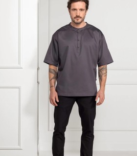 Le Nouveau Chef Μπλούζα Σεφ Σκούρο Γκρι, loose fit, "Gorgio"