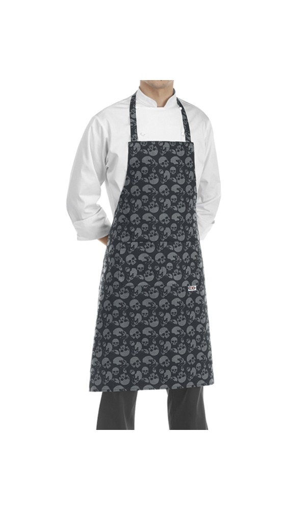 Egochef Ποδιά Σεφ Ολόσωμη Skulls βαμβακερή