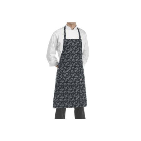 Egochef Ποδιά Σεφ Ολόσωμη Skulls βαμβακερή