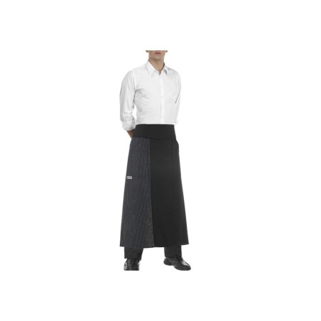 Egochef Ποδιά Σεφ Μέσης Μακριά Double Gessato Συνθετική