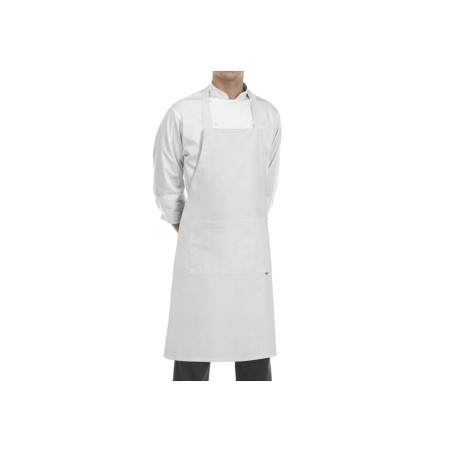 Egochef Ποδιά Σεφ Ολόσωμη Λευκή Βαμβακερή Χιαστί