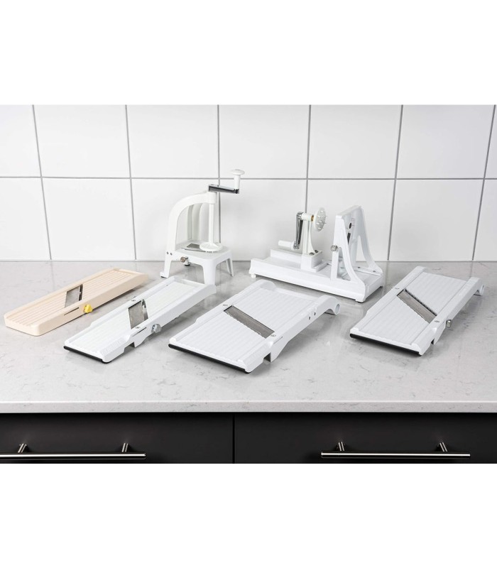Benriner Spiralizer λαχανικών οριζόντιο λευκό Classic