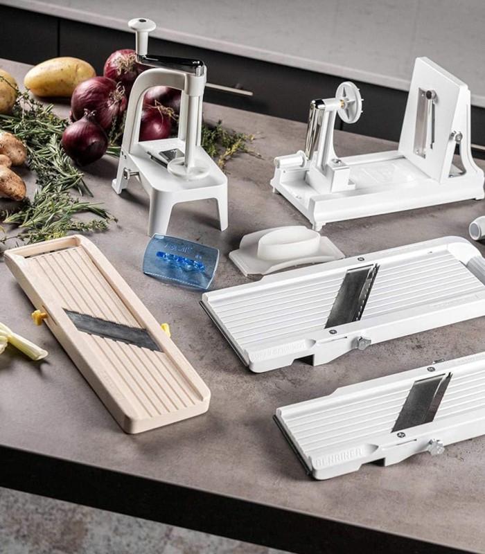 Benriner Spiralizer λαχανικών οριζόντιο λευκό Classic