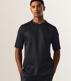 Le Nouveau Chef Μπλούζα Σεφ Μαύρη, slim fit, "Ferre"