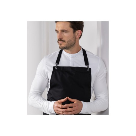 Le Nouveau Chef Ποδιά Σεφ Ολόσωμη Μαύρη με Αυξομ. Davos