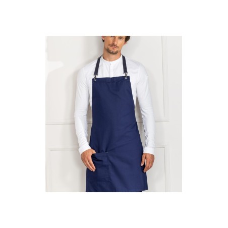 Le Nouveau Chef Ποδιά Σεφ Ολόσωμη Μπλέ με Αυξομ. Davos