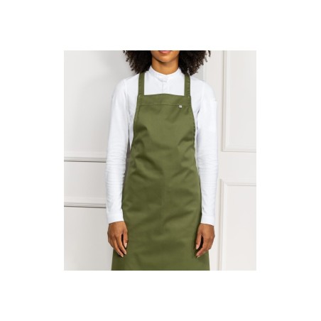 Le Nouveau Chef Ποδιά Σεφ Ολόσωμη Πράσινη (olive green) με Αυξομ. Denver