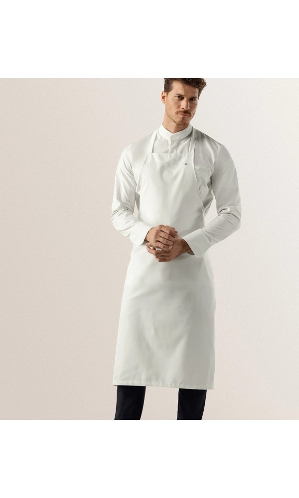 Le Nouveau Chef Ποδιά Σεφ Ολόσωμη Λευκή Undyed με Αυξομ. Denver