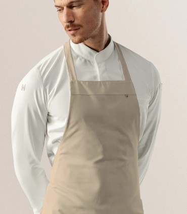 Le Nouveau Chef Ποδιά Σεφ Ολόσωμη Μπεζ (stone) με Αυξομ. Denver