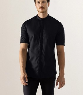 Le Nouveau Chef Μπλούζα Σεφ Μαύρη, slim fit, "Felipe"