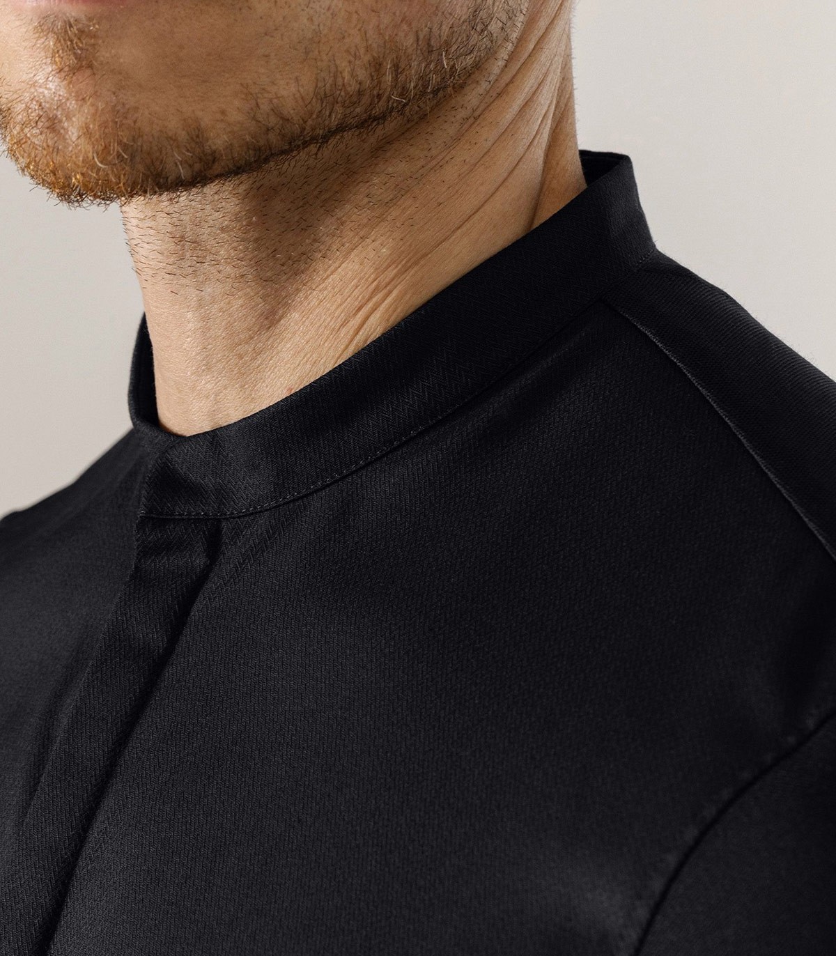 Le Nouveau Chef Μπλούζα Σεφ Μαύρη, slim fit, "Felipe"