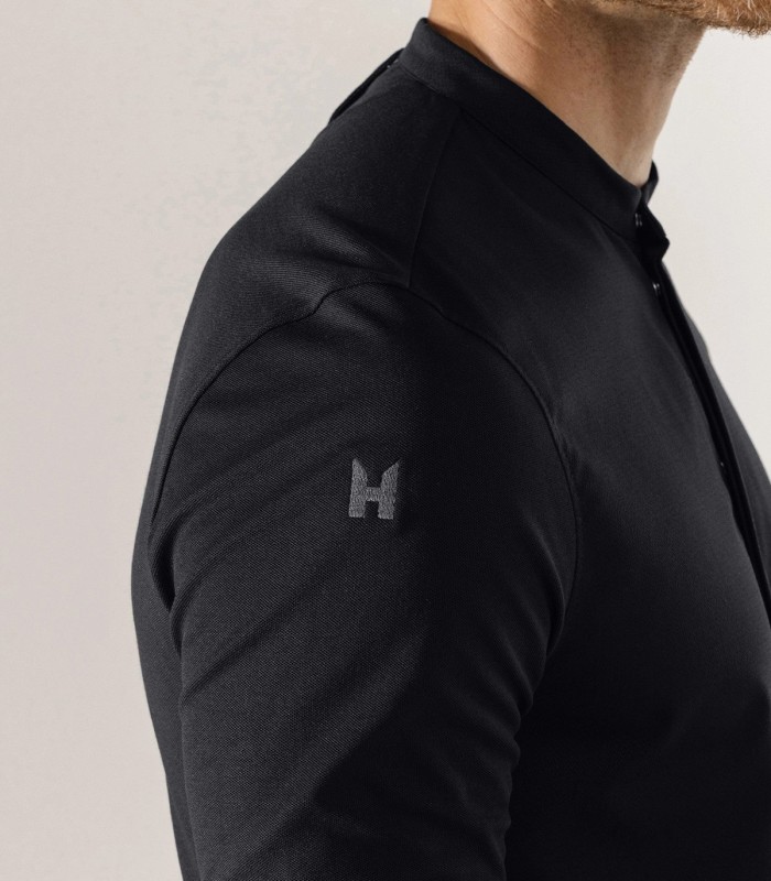 Le Nouveau Chef Μπλούζα Σεφ Μαύρη, slim fit, "Felipe"