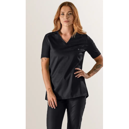 Le Nouveau Chef Μπλούζα Σεφ Μαύρη, slim fit, "Fae"