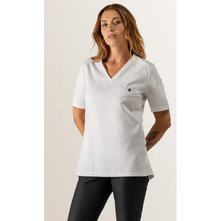 Le Nouveau Chef Μπλούζα Σεφ Μαύρη, slim fit, "Fae"