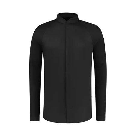 Le Nouveau Chef Μπλούζα Σεφ Μαύρη, slim fit, "Romain"