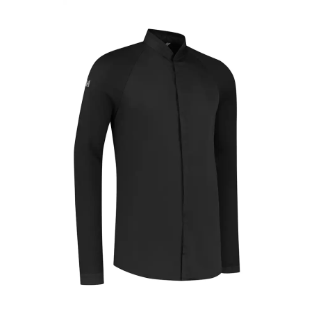 Le Nouveau Chef Μπλούζα Σεφ Μαύρη, slim fit, "Romain"