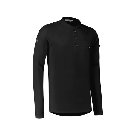 Le Nouveau Chef Μπλούζα Σεφ Μαύρη, slim fit, "Elias"