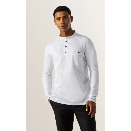 Le Nouveau Chef Μπλούζα Σεφ Μαύρη, slim fit, "Elias"