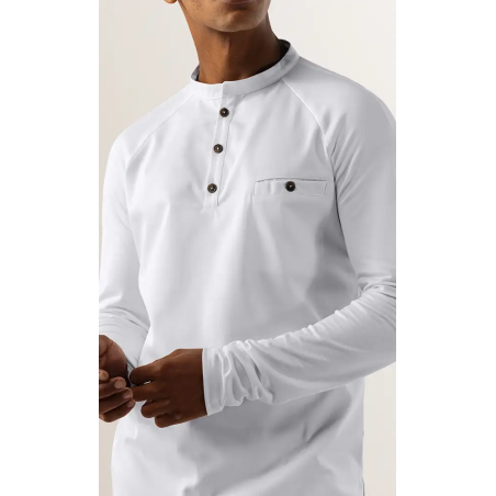 Le Nouveau Chef Μπλούζα Σεφ Μαύρη, slim fit, "Elias"