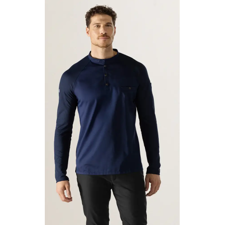 Le Nouveau Chef Μπλούζα Σεφ Μαύρη, slim fit, "Elias"