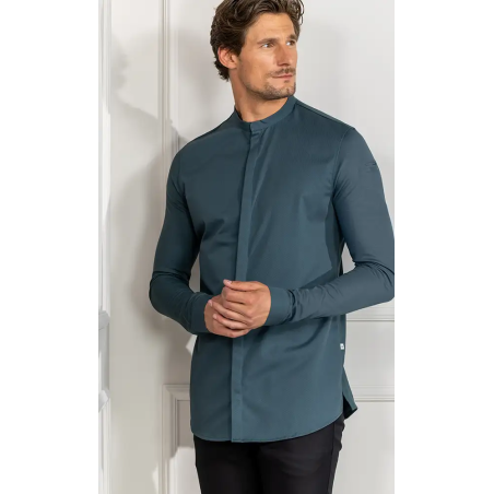 Le Nouveau Chef Μπλούζα Σεφ Μαύρη, slim fit, "Julien"