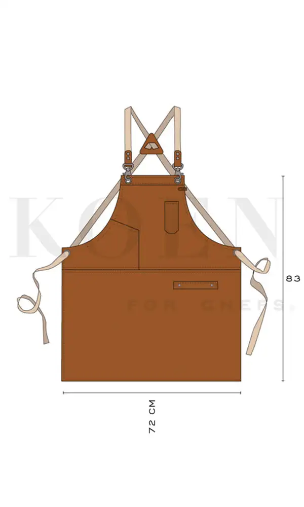 KOEN Δερμάτινη Ποδιά Χιαστί Austin Comfort Honey