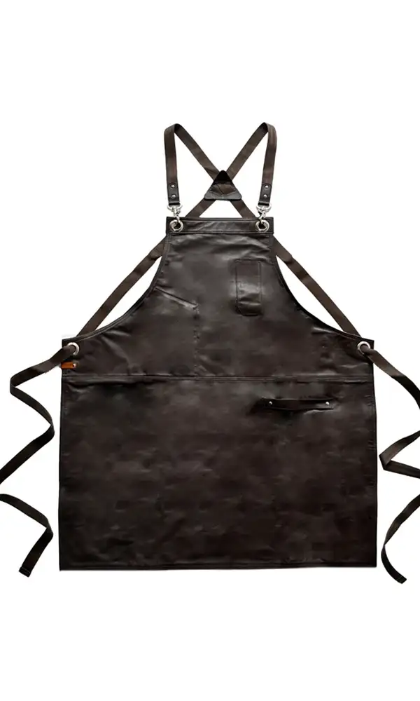 KOEN Δερμάτινη Ποδιά Χιαστί Austin Comfort Chocolate
